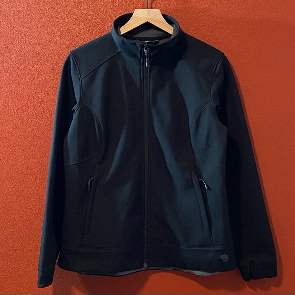 Mountain Hardwear Women’s‎ Black Zip Up Gorpcore Softshell Outdoor Hiking Jacket